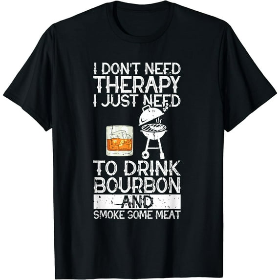I Just To Drink Bourbon And Smoke Meat Smoker Whiskey T-Shirt