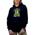 thumbnail image 1 of I Just Turned 16 Let's Par Tee, Birthday of a Teenager Golf Player, Golfing or Golfer Themed Merch Gift, Navy Blue Hooded Sweatshirt or Hoodie, 3XL, 1 of 5