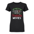 thumbnail image 1 of I Just Want To Bake Shaped T-Shirt Women -Image by Shutterstock, Female Large, 1 of 2