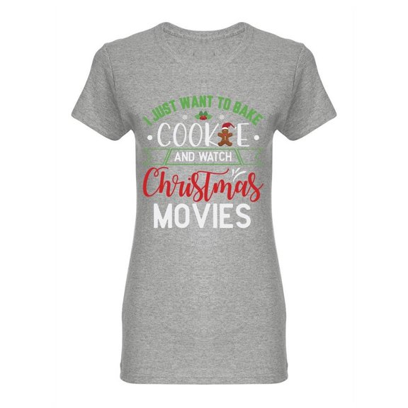 I Just Want To Bake Shaped T-Shirt Women -Image by Shutterstock, Female x-Large