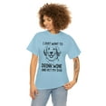 thumbnail image 1 of I Just Want To Drink Wine And Pet My Dog Unisex Heavy Cotton Tee, 1 of 9
