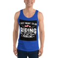 thumbnail image 1 of I Just Want To Go Riding Tank Top, 1 of 1