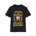 thumbnail image 1 of I Just Want to Smoke Cigars And Play Golf Funny Dad Father Unisex T-Shirt, 1 of 4