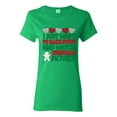 thumbnail image 1 of I Just want to Make Stuff and Watch Christmas Movies Ugly Christmas Sweater Womens Graphic T-Shirt, Kelly, X-Large, 1 of 3