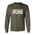 thumbnail image 1 of I Keep All My Dad Jokes Adult Long Sleeve T-shirt, 1 of 3