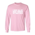 thumbnail image 1 of I Keep All My Dad Jokes Adult Long Sleeve T-shirt, 1 of 3