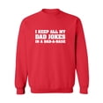 thumbnail image 1 of I Keep All My Dad Jokes Crewneck Sweatshirt, 1 of 3