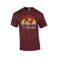 thumbnail image 1 of I Keep All My Dad Jokes In A Dad-A-Base Funny Men's Short Sleeve T-shirt Graphic Tee-Maroon-small, 1 of 4