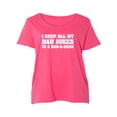 thumbnail image 1 of I Keep All My Dad Jokes Womens Plus Size Scoopneck Tee, 1 of 1