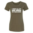 thumbnail image 1 of I Keep All My Dad Jokes Womens crewneck tee, 1 of 2