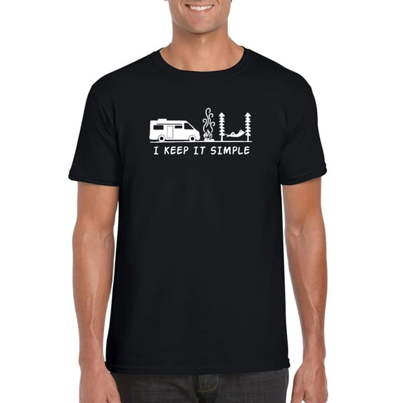 I Keep It Simple Class B RV Motorhome Camper Van Life T-Shirt, for men & women, up to size 5XL