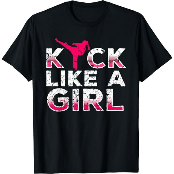 I Kick Like A Girl-Karate Kickboxing Girl T-Shirt