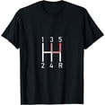 thumbnail image 1 of I Know A Shortcut - 5 Speed Shift Pattern Skip 4th Gear T-Shirt, 1 of 4