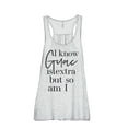 thumbnail image 1 of I Know Guac Is Extra But So Am I Women's Fashion Sleeveless Flowy Racerback Workout Yoga Tank Top Sport Grey 2X-Large, 1 of 3