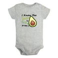 thumbnail image 1 of I Know the Guac Is Extra Funny Rompers For Babies, Newborn Baby Unisex Bodysuits, Infant Jumpsuits, Toddler 0-24 Months Kids One-Piece Oufits (Gray, 6-12 Months), 1 of 4