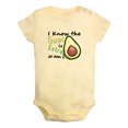 thumbnail image 1 of I Know the Guac Is Extra Funny Rompers For Babies, Newborn Baby Unisex Bodysuits, Infant Jumpsuits, Toddler 0-24 Months Kids One-Piece Oufits (Yellow, 0-6 Months), 1 of 4