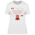 thumbnail image 1 of I Know I Am In Love With You  T-Shirt Women -Image by Shutterstock, Female x-Large, 1 of 2
