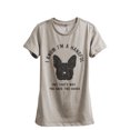 thumbnail image 1 of I Know I'm A Handful That's Why You Have Two Hands Women's Fashion Relaxed T-Shirt Tee Heather Tan Large, 1 of 3