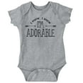 thumbnail image 1 of I Know I'm Adorable Charming Cute Bodysuit Jumper Girls Infant Baby Brisco Brands 12M, 1 of 6