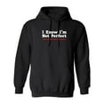 thumbnail image 1 of I Know I'm Not Perfect But I'm So Close It's Scary Sarcastic Novelty Gift Idea Adult Humor Funny Men's Hoodies, 1 of 2