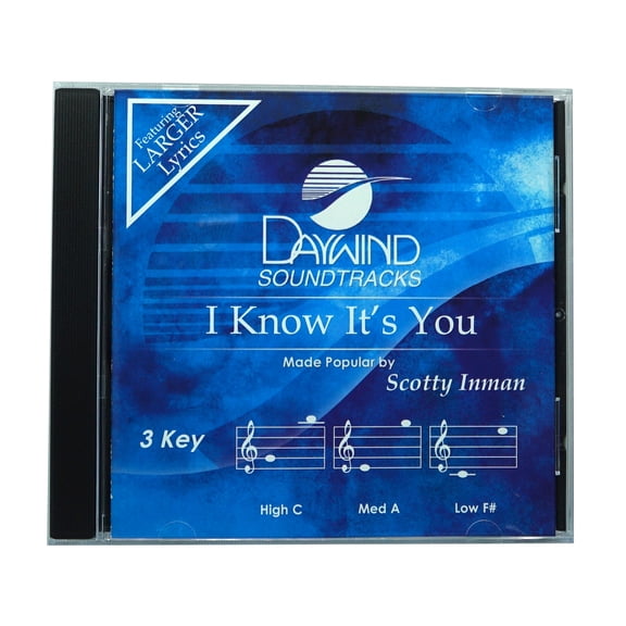 I Know It's You Made Popular by Scotty Inman NEW CD Accompaniment