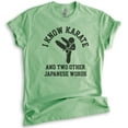 thumbnail image 1 of I Know Karate And Two Other Japanese Words Shirt, Unisex Women's Men's Shirt, Karate Tee, Jiu Jitsu MMA T, Heather Apple Green, X-Small, 1 of 6
