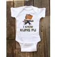 thumbnail image 1 of I Know Kung Fu Cute Tiger Cartoon Animated Baby Bodysuit Cute Baby Onesie, BABY BODYSUIT LAT 4424, 1 of 3