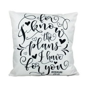 I Know The Plans I Have for You | Pillow Cover | Gospel Pillow | Home Decor | Jesus | Throw Pillows | Room Decor | Mothers Day Gift