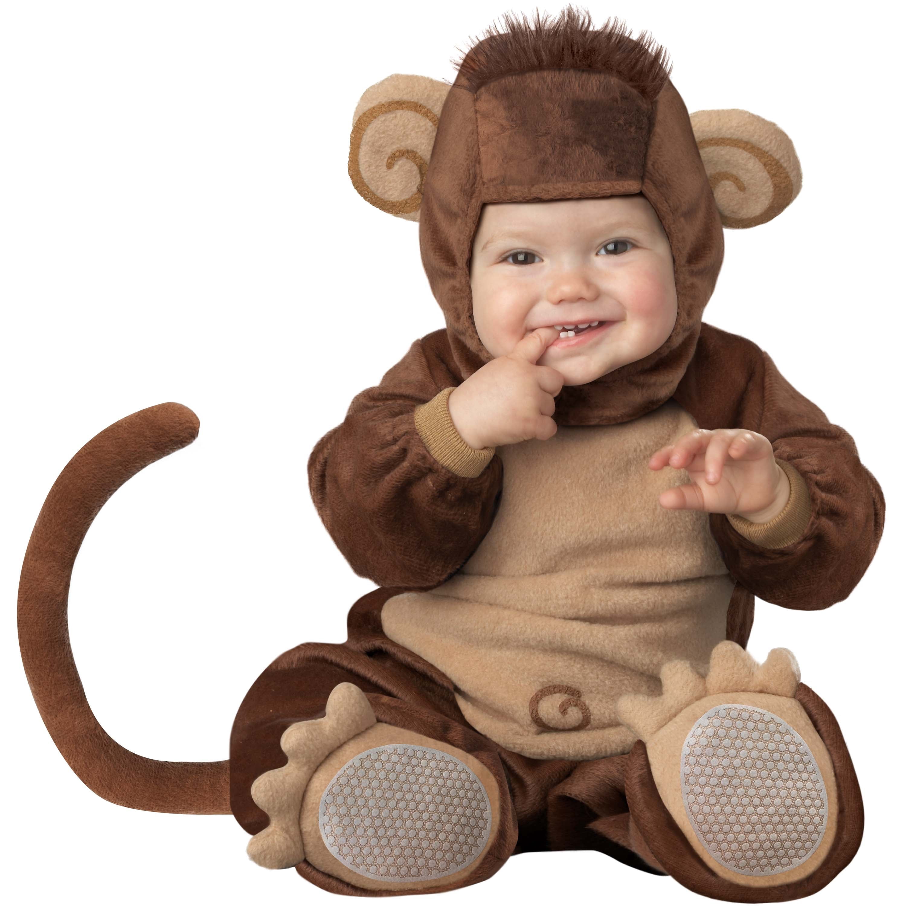 Lil Monkey Halloween Costume for Infant, Size 0-6M, by Way to Celebrate