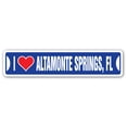 thumbnail image 1 of I LOVE ALTAMONTE SPRINGS FLORIDA Street Sign fl city state us wall road décor gift, 1 of 5