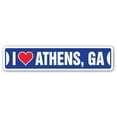 thumbnail image 1 of I LOVE ATHENS GEORGIA Street Sign ga city state us wall road décor gift, 1 of 5