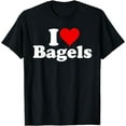 thumbnail image 1 of I LOVE BAGELS I HEART BAGELS T-Shirt, 1 of 4