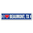 thumbnail image 1 of I LOVE BEAUMONT TEXAS Street Sign tx city state us wall road décor gift, 1 of 5