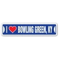 thumbnail image 1 of I LOVE BOWLING GREEN KENTUCKY Street Sign ky city state us wall road décor gift, 1 of 5