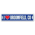 thumbnail image 1 of I LOVE BROOMFIELD COLORADO Street Sign co city state us wall road décor gift, 1 of 5