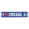 thumbnail image 1 of I LOVE CHICAGO ILLINOIS Street Sign il city state us wall road décor gift, 1 of 5