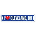 thumbnail image 1 of I LOVE CLEVELAND OHIO Street Sign oh city state us wall road décor gift, 1 of 5