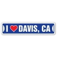 thumbnail image 1 of I LOVE DAVIS CALIFORNIA Street Sign ca city state us wall road décor gift, 1 of 5