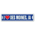 thumbnail image 1 of I LOVE DES MOINES IOWA Street Sign ia city state us wall road décor gift, 1 of 5
