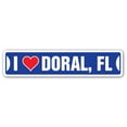 thumbnail image 1 of I LOVE DORAL FLORIDA Street Sign fl city state us wall road décor gift, 1 of 5