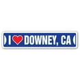 thumbnail image 1 of I LOVE DOWNEY CALIFORNIA Street Sign ca city state us wall road décor gift, 1 of 5