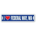thumbnail image 1 of I LOVE FEDERAL WAY WASHINGTON Street Sign wa city state us wall road décor gift, 1 of 5