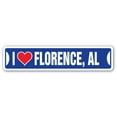 thumbnail image 1 of I LOVE FLORENCE ALABAMA Street Sign al city state us wall road décor gift, 1 of 5