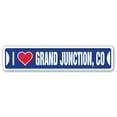 thumbnail image 1 of I LOVE GRAND JUNCTION COLORADO Street Sign co city state us wall road décor gift, 1 of 5