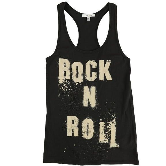 I LOVE H81 Womens Rock N Roll Racerback Tank Top, Black, Small