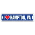 thumbnail image 1 of I LOVE HAMPTON VIRGINIA Street Sign va city state us wall road décor gift, 1 of 5