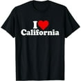 thumbnail image 1 of I LOVE HEART CALIFORNIA CALI STATE T-Shirt, 1 of 4