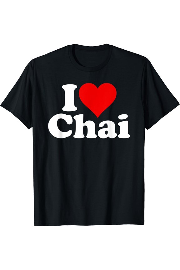 I LOVE HEART CHAI TEA T-Shirt, Unisex T-Shirt