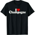 thumbnail image 1 of I LOVE HEART CHAMPAGNE FRANCE FRENCH SPARKLING WINE T-Shirt, 1 of 4