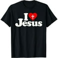 thumbnail image 1 of I LOVE HEART JESUS CHRIST T-Shirt, 1 of 3